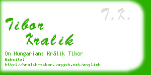 tibor kralik business card